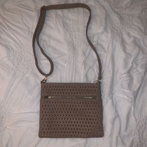 Street Level Nordstrom studded tan purse crossbody